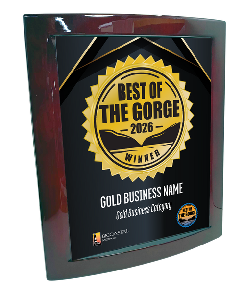 Best of the Gorge - Eclipse Plaque with Metal Inlay