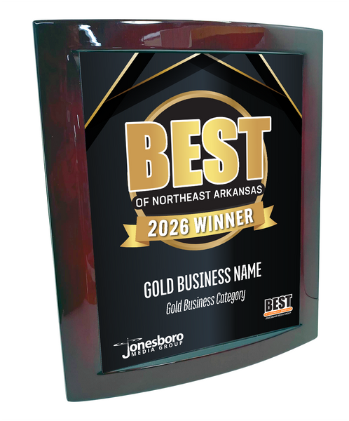 Best of Northeast Arkansas - Eclipse Plaque with Metal Inlay