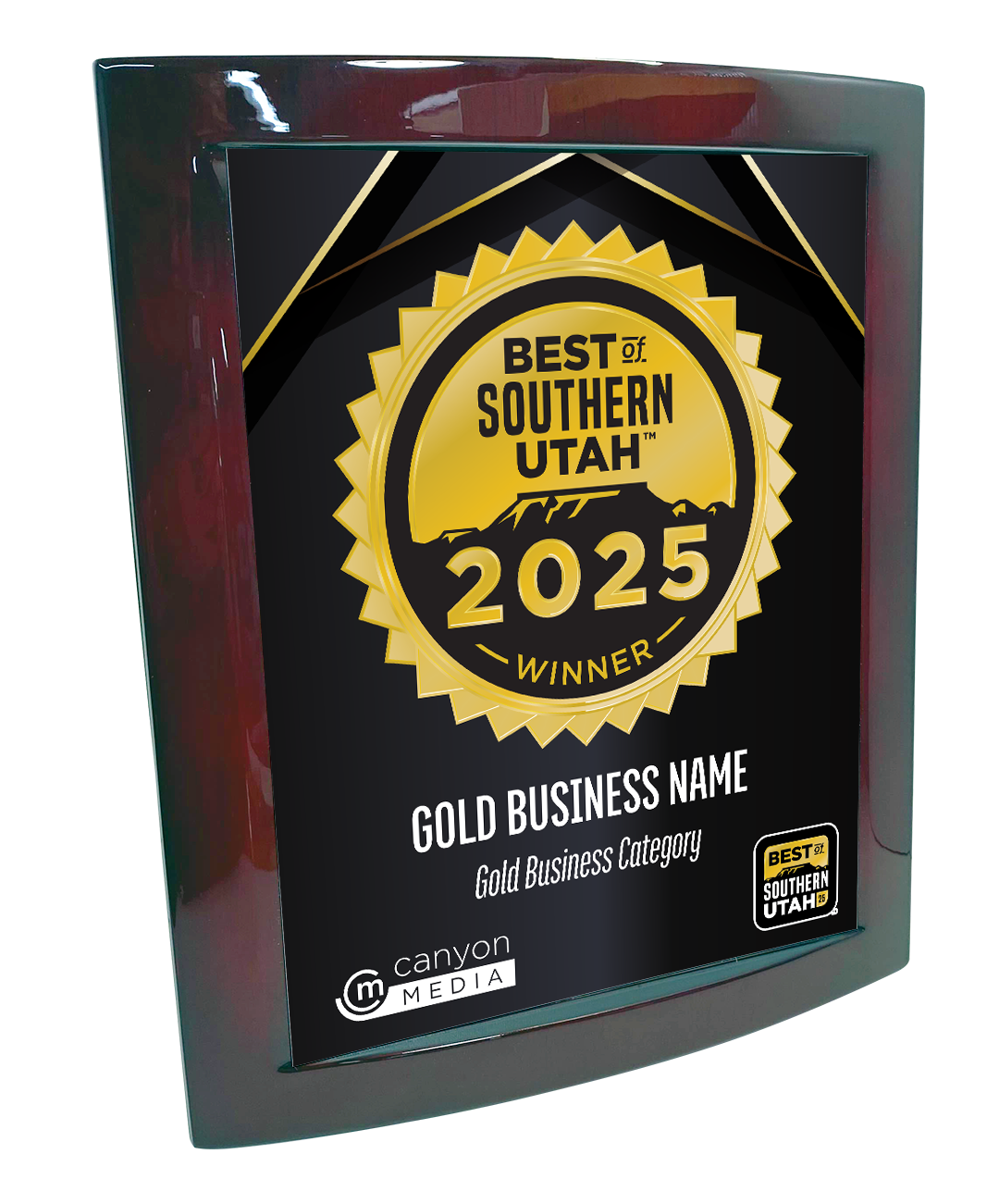 Best of Southern Utah - Eclipse Plaque with Metal Inlay