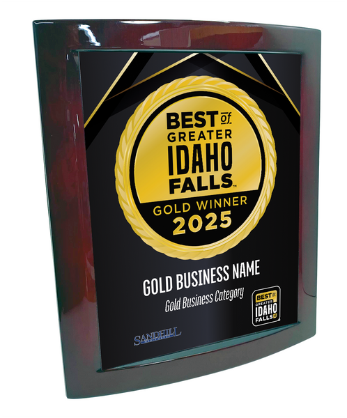 Best of Greater Idaho Falls - Eclipse Plaque with Metal Inlay