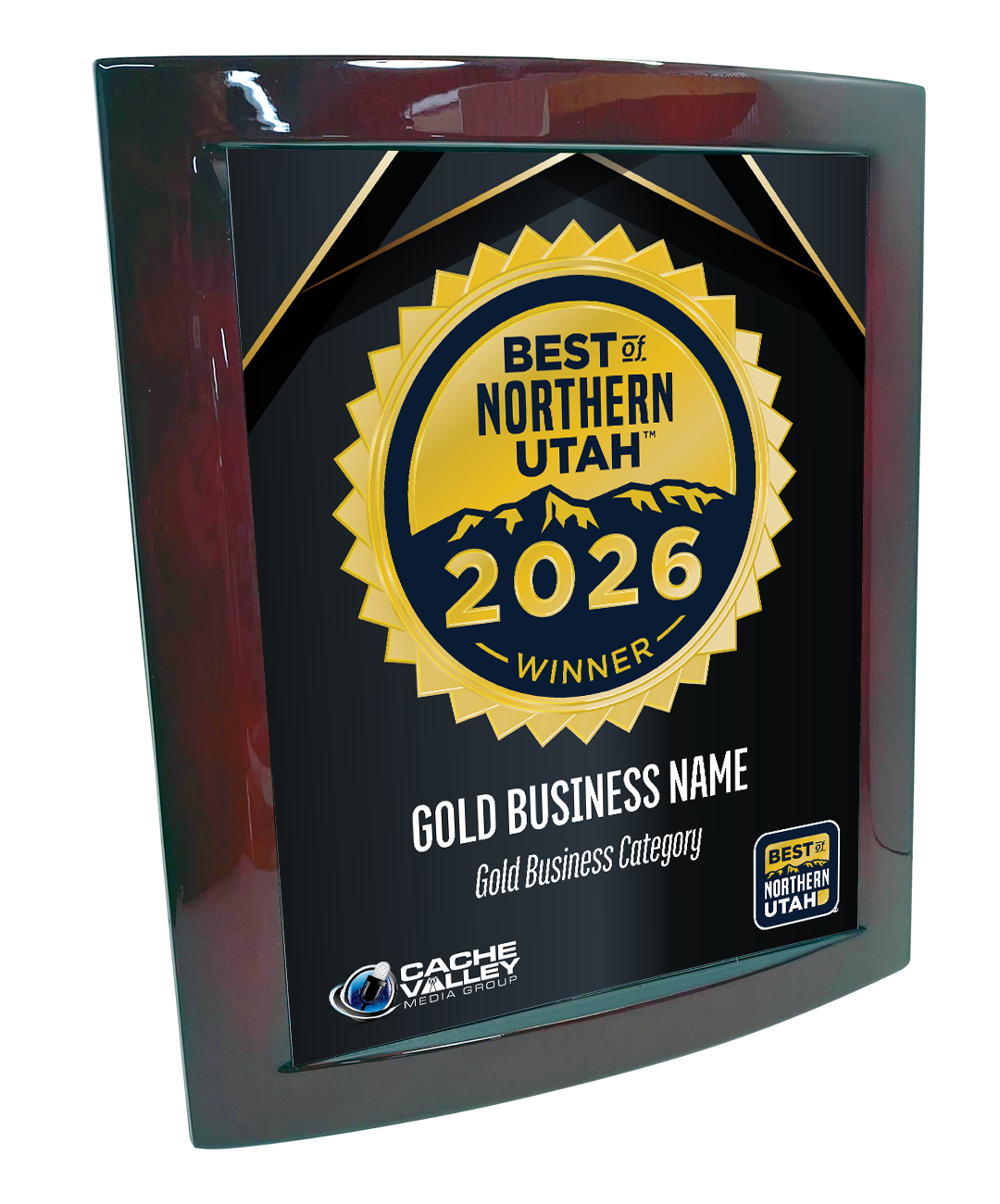 Best of Northern Utah - Eclipse Plaque with Metal Inlay