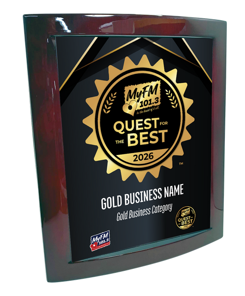 MyFM Quest for the Best - Eclipse Plaque with Metal Inlay