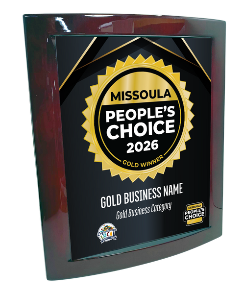 Missoula People's Choice - Eclipse Plaque with Metal Inlay