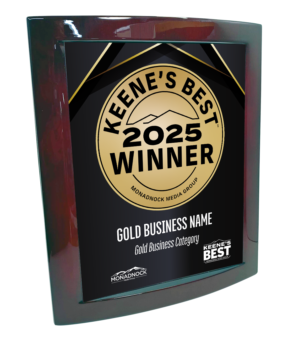 Keene's Best - Eclipse Plaque with Metal Inlay