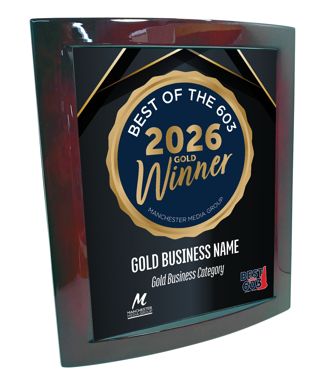 Best of the 603 - Eclipse Plaque with Metal Inlay