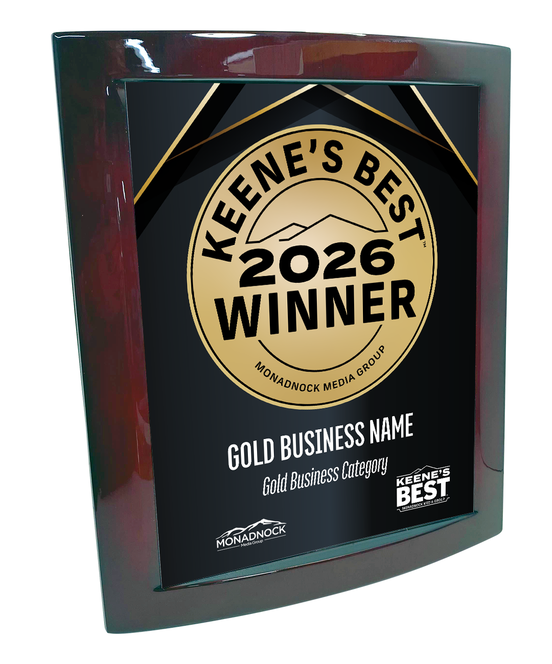 Keene's Best - Eclipse Plaque with Metal Inlay