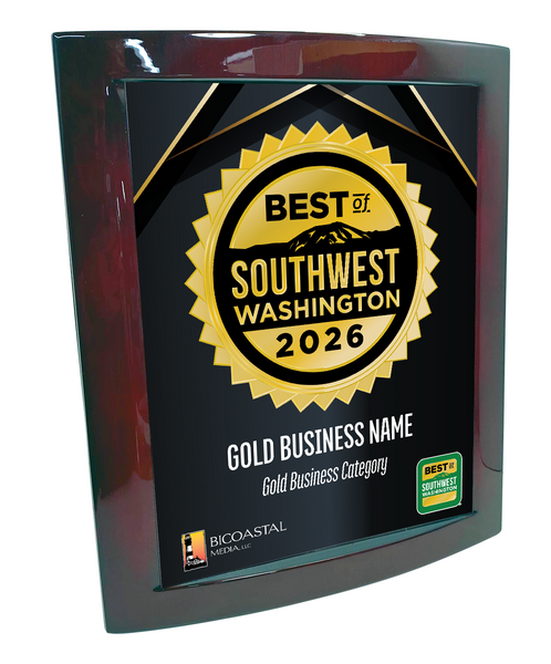 Best of Southwest Washington - Eclipse Plaque with Metal Inlay