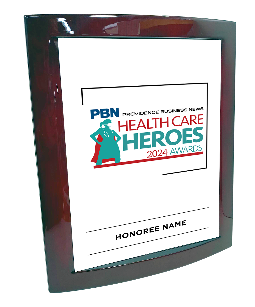 PBN Awards - Logo Only Version - Rosewood with Metal Inlay