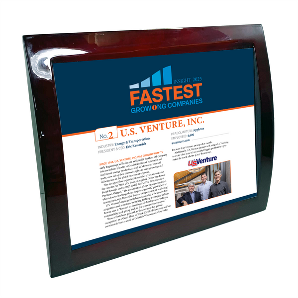 INSIGHT - Fastest Growing Companies - Article Eclipse Plaque with Metal Inlay