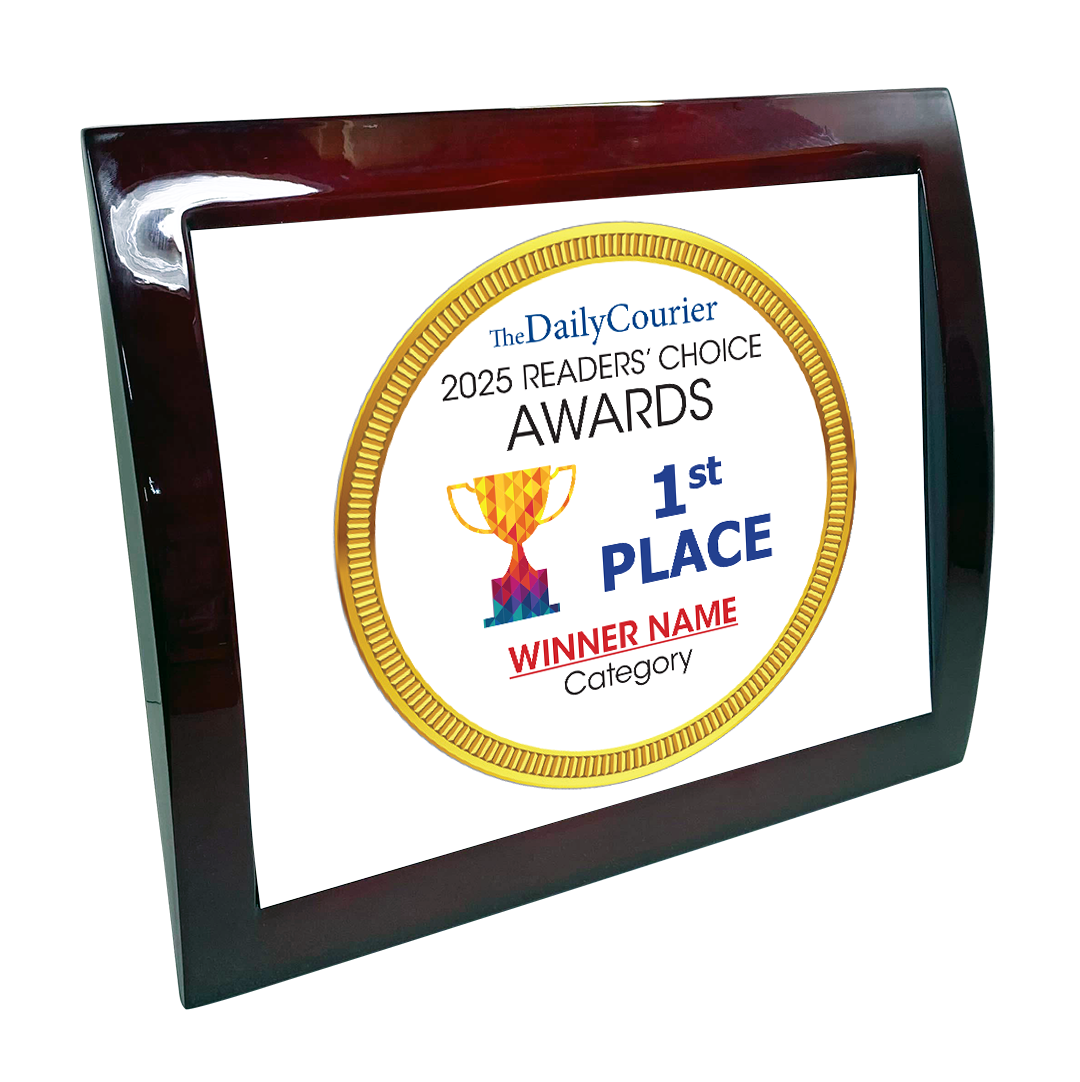 The Daily Courier - Readers' Choice Awards - Eclipse Plaque with Metal Inlay
