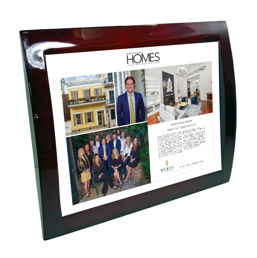 New Orleans Homes - Faces of Design - Eclipse Plaque with Metal Inlay