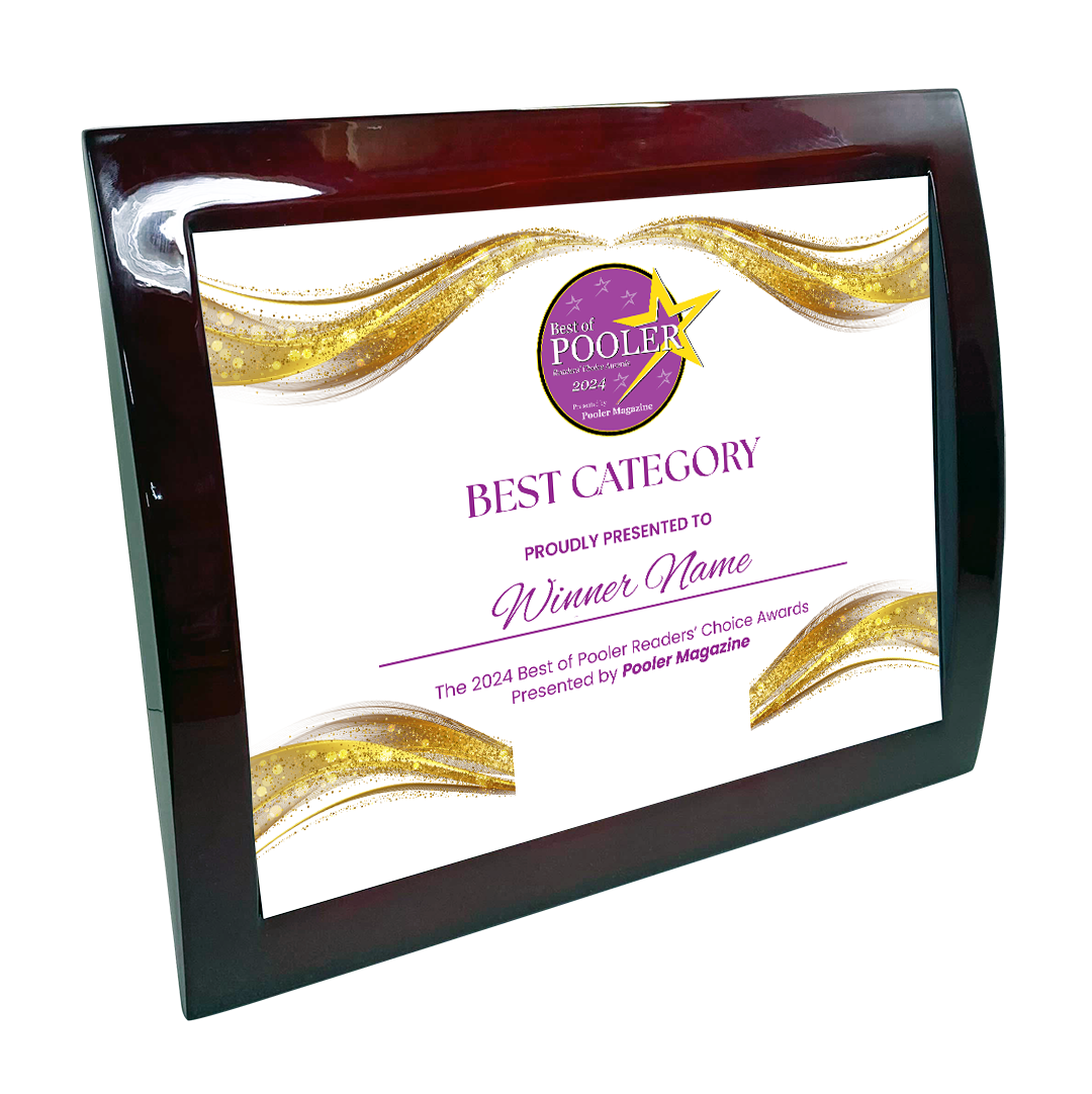 Best of Pooler - Eclipse Plaque with Metal Inlay