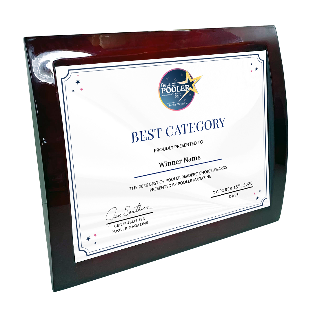 Best of Pooler - Eclipse Plaque with Metal Inlay