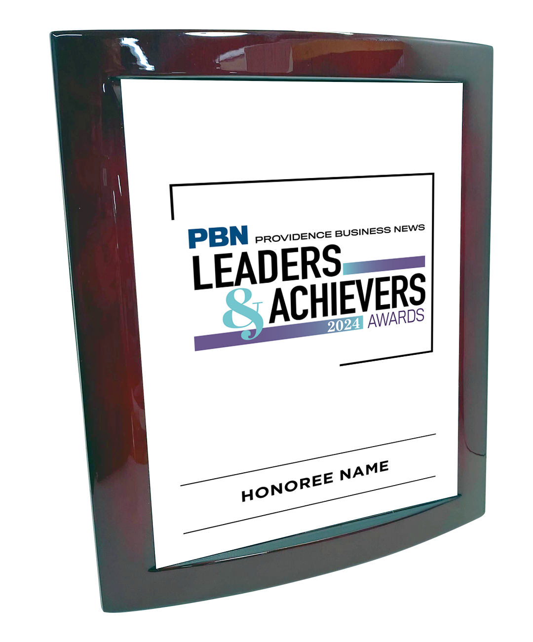 PBN Awards - Logo Only Version - Rosewood with Metal Inlay