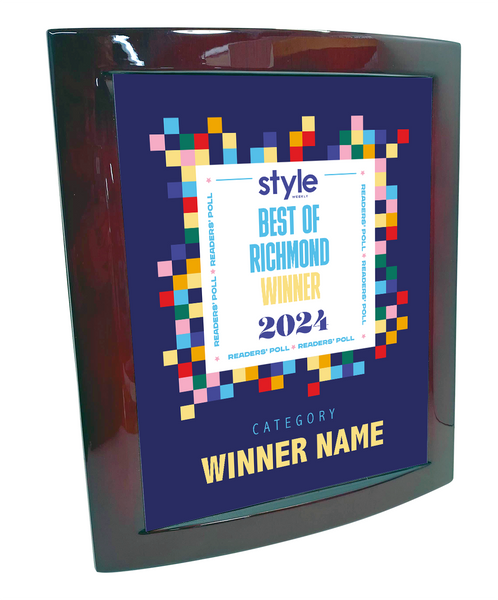 Style Weekly "Best of Richmond" Eclipse Plaque