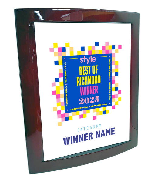 Style Weekly "Best of Richmond" Eclipse Plaque
