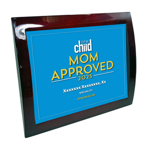 DFW Child - Mom Approved Award - Eclipse Plaque