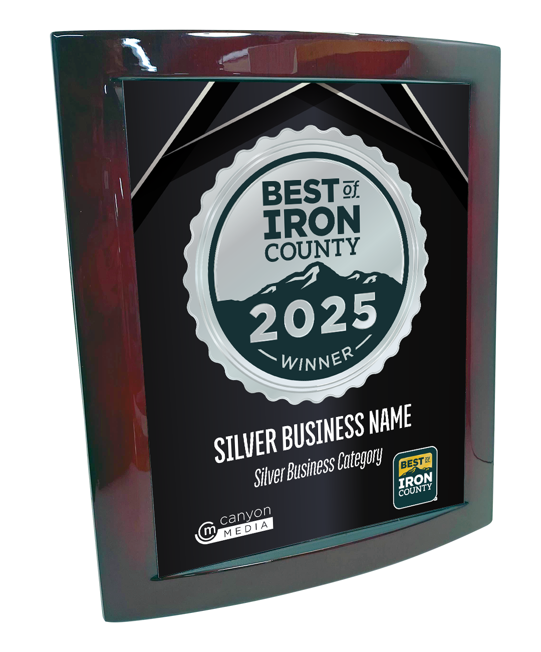 Best of Iron County - Eclipse Plaque with Metal Inlay