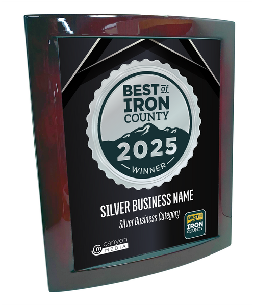 Best of Iron County - Eclipse Plaque with Metal Inlay