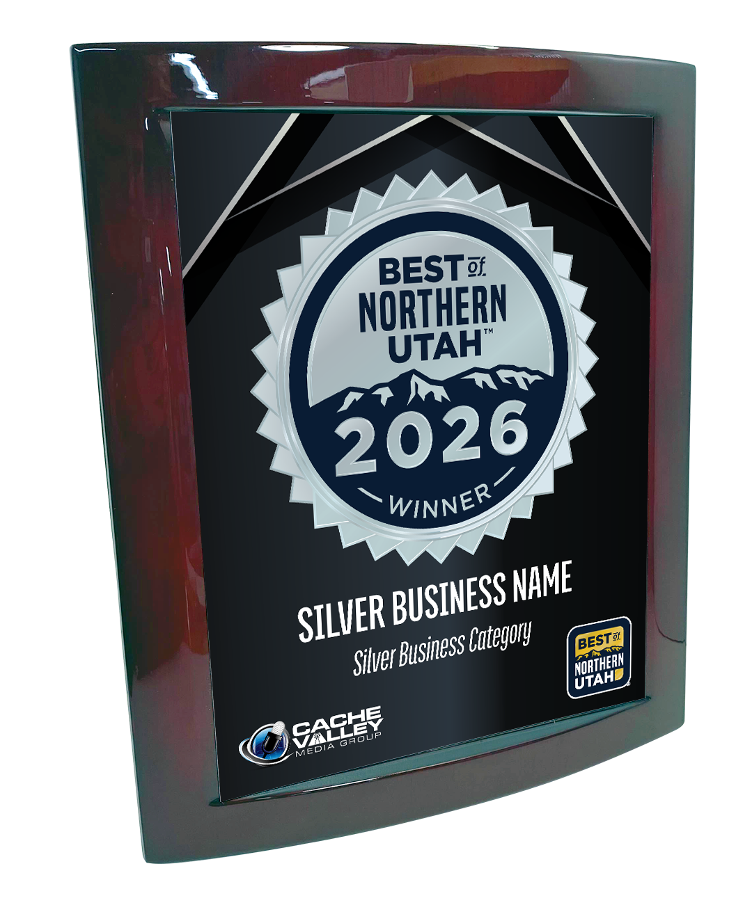 Best of Northern Utah - Eclipse Plaque with Metal Inlay
