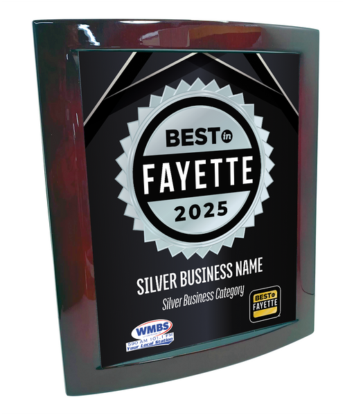 Best in Fayette - Eclipse Plaque with Metal Inlay