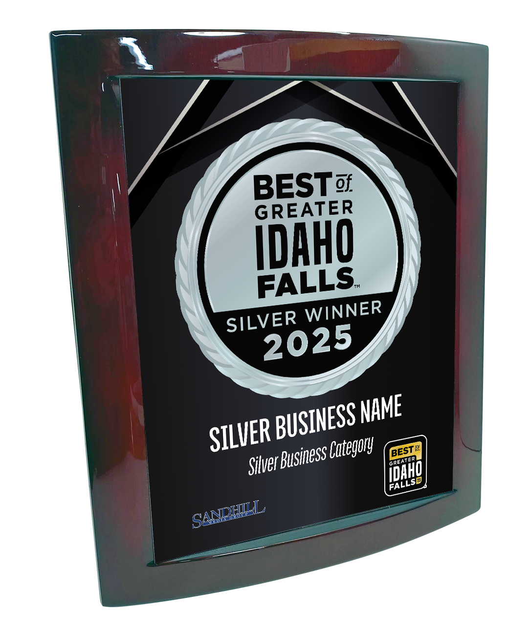 Best of Greater Idaho Falls - Eclipse Plaque with Metal Inlay