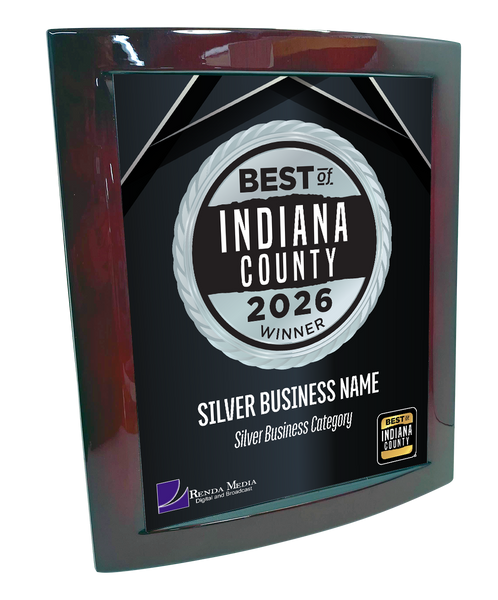 Best of Indiana County - Eclipse Plaque with Metal Inlay