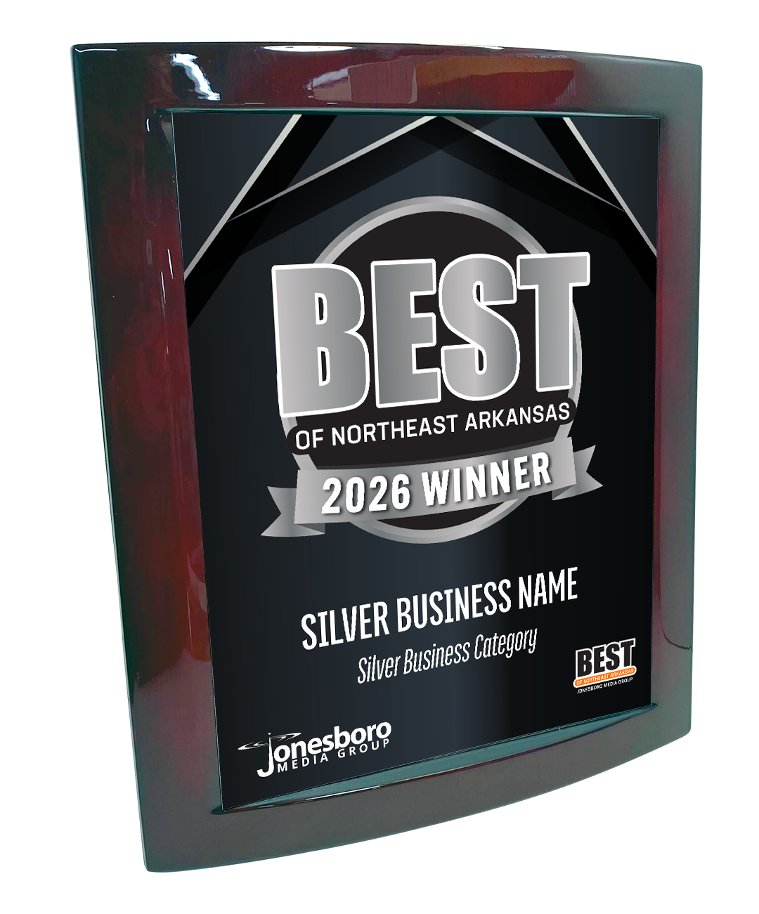 Best of Northeast Arkansas - Eclipse Plaque with Metal Inlay