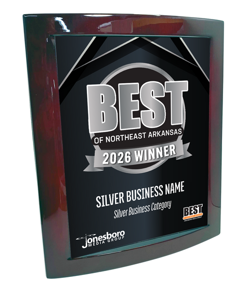 Best of Northeast Arkansas - Eclipse Plaque with Metal Inlay