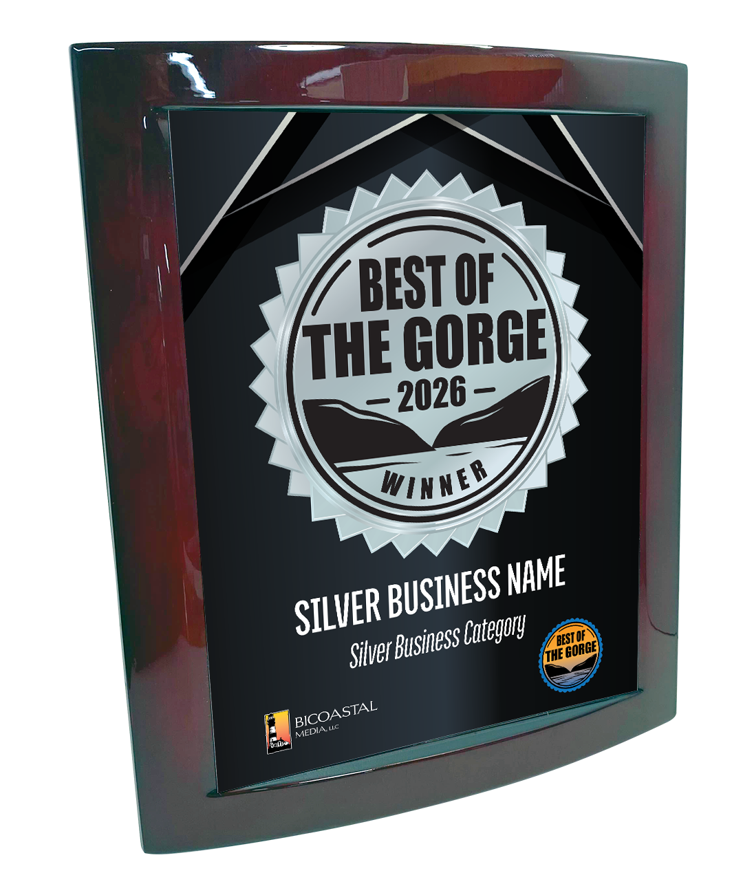Best of the Gorge - Eclipse Plaque with Metal Inlay