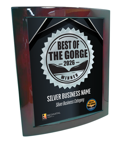 Best of the Gorge - Eclipse Plaque with Metal Inlay