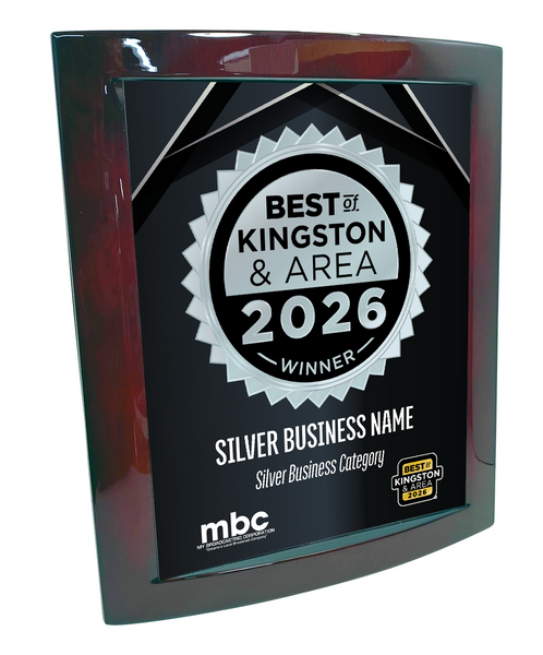 Best of Kingston and Area - Eclipse Plaque with Metal Inlay