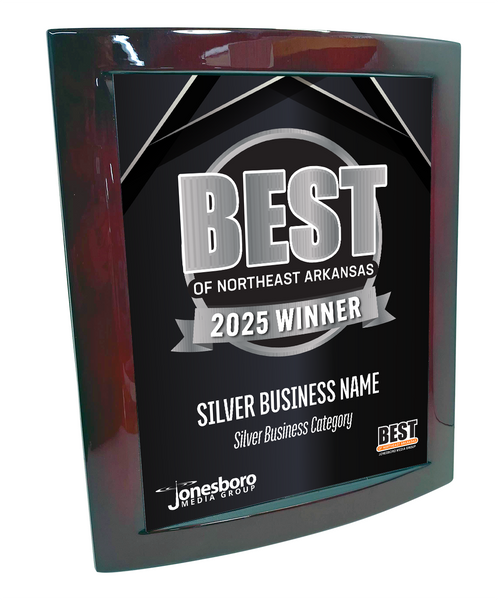 Best of Northeast Arkansas - Eclipse Plaque with Metal Inlay