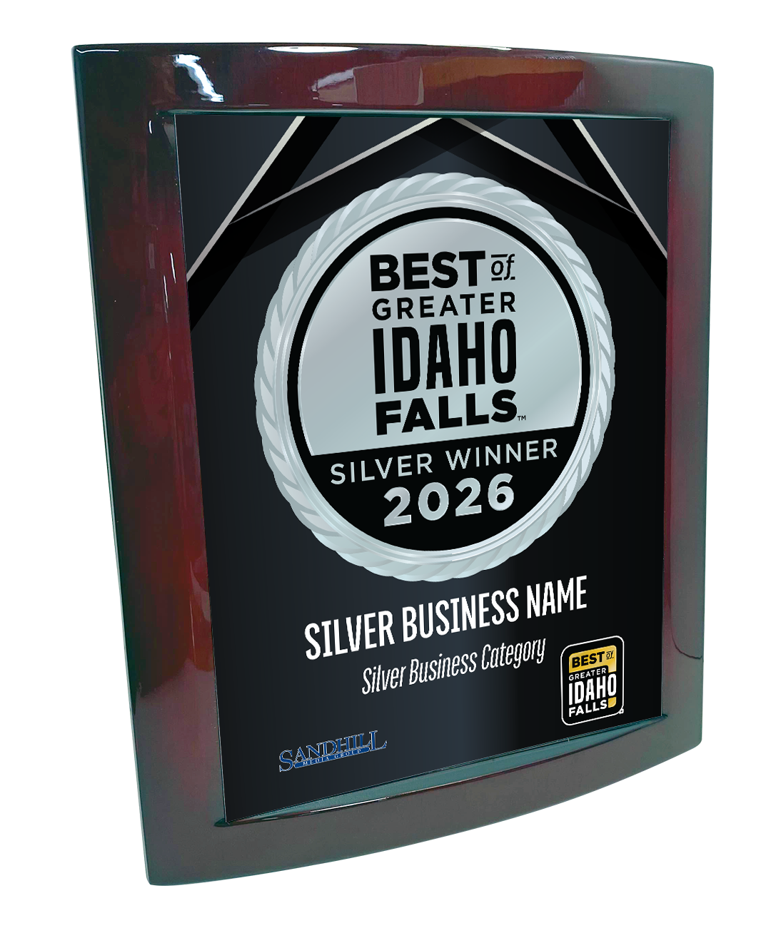 Best of Greater Idaho Falls - Eclipse Plaque with Metal Inlay