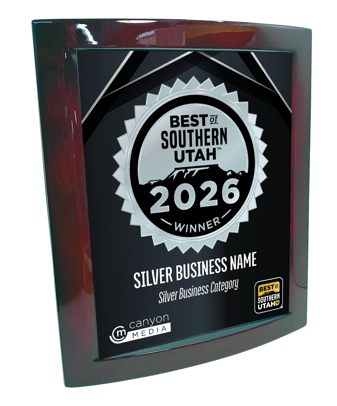 Best of Southern Utah - Eclipse Plaque with Metal Inlay