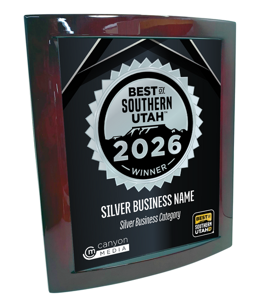 Best of Southern Utah - Eclipse Plaque with Metal Inlay