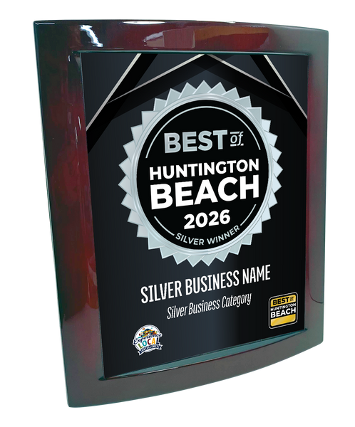 Best of Huntington Beach - Eclipse Plaque with Metal Inlay