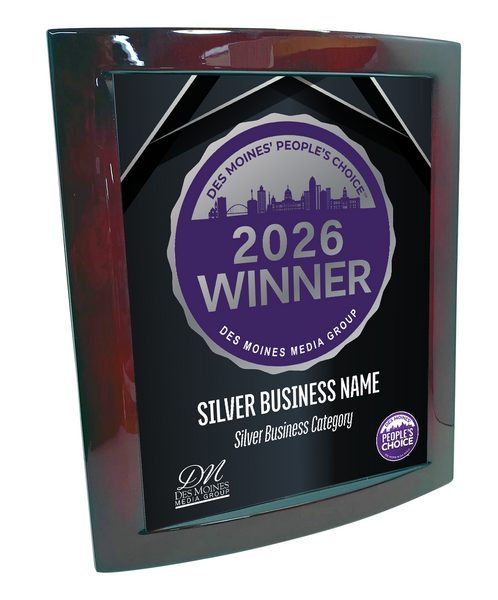 Des Moines' People's Choice - Eclipse Plaque with Metal Inlay