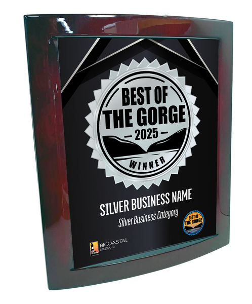 Best of the Gorge - Eclipse Plaque with Metal Inlay