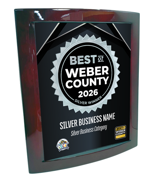 Best of Weber County - Eclipse Plaque with Metal Inlay