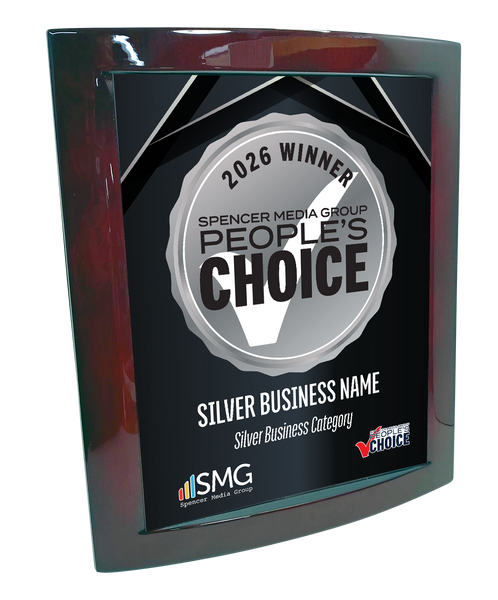 Spencer Media Group People's Choice - Eclipse Plaque with Metal Inlay
