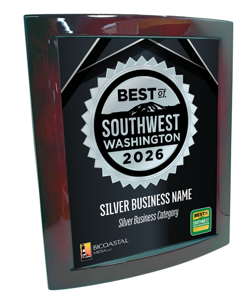 Best of Southwest Washington - Eclipse Plaque with Metal Inlay