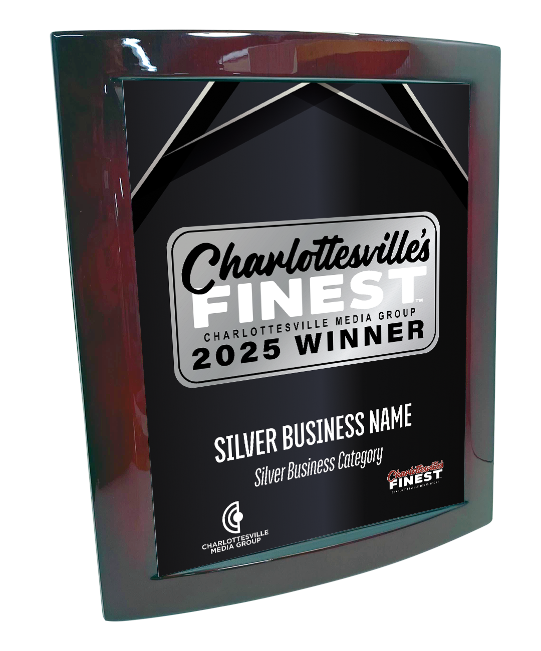 Charlottesville's Finest - Eclipse Plaque with Metal Inlay