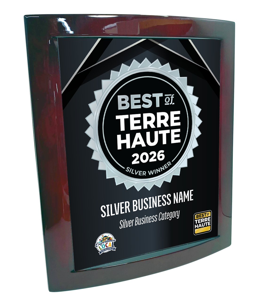 Best of Terre Haute - Eclipse Plaque with Metal Inlay
