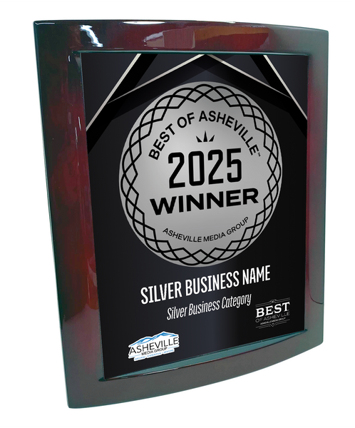 Best of Asheville - Eclipse Plaque with Metal Inlay