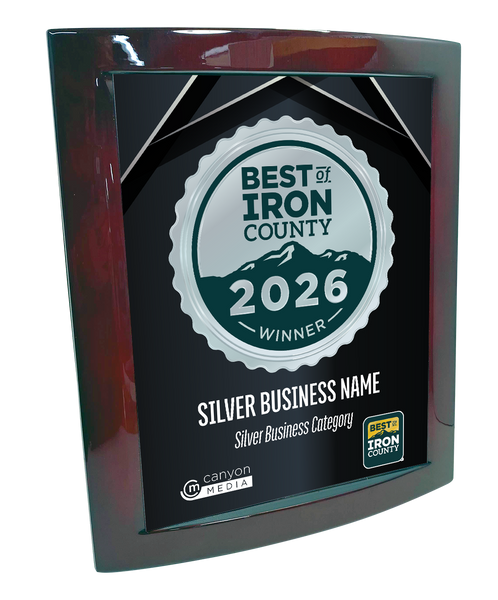 Best of Iron County - Eclipse Plaque with Metal Inlay