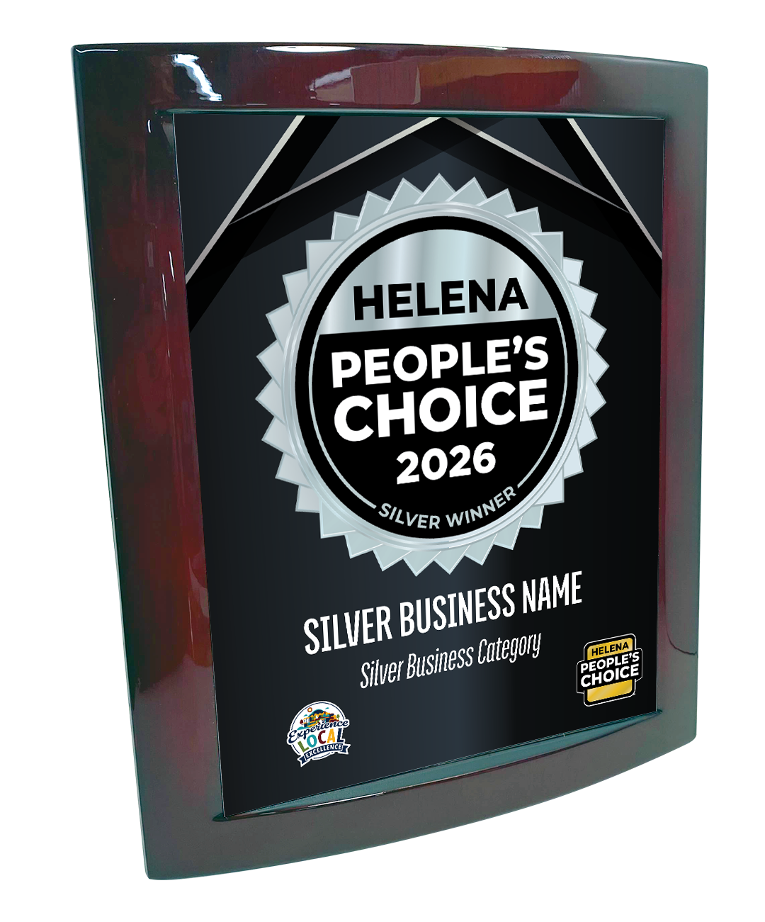 Helena People's Choice - Eclipse Plaque with Metal Inlay