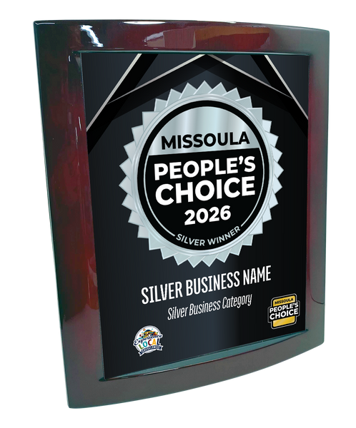 Missoula People's Choice - Eclipse Plaque with Metal Inlay