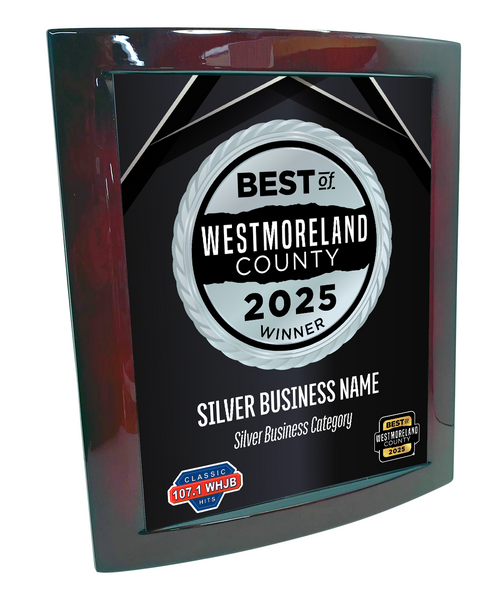 Best of Westmoreland County - Eclipse Plaque with Metal Inlay