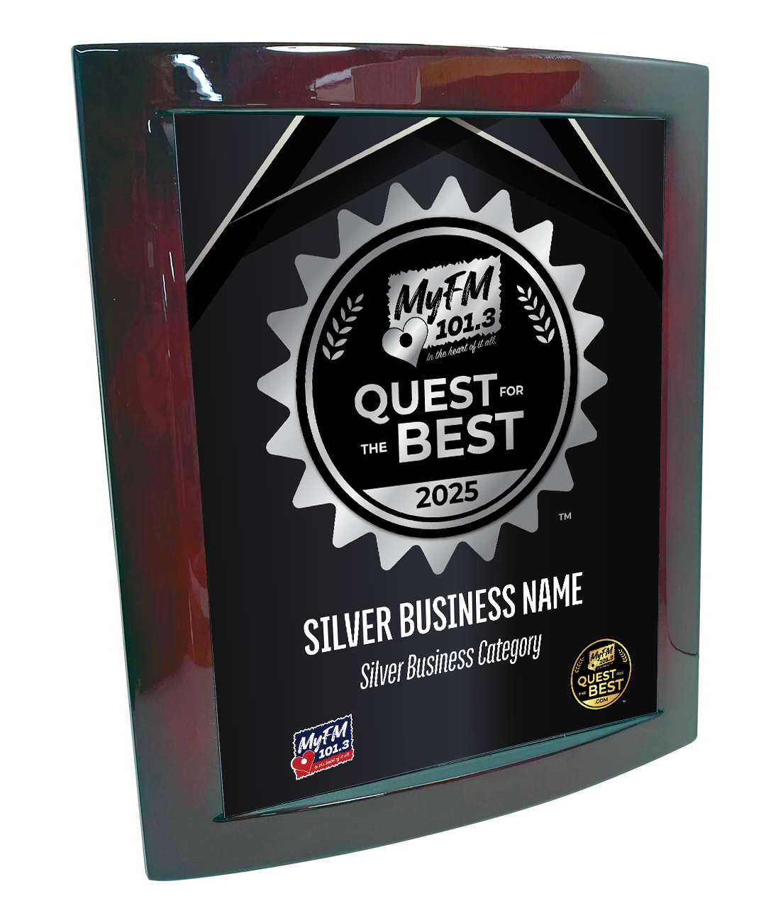 MyFM Quest for the Best - Eclipse Plaque with Metal Inlay